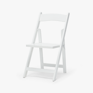 Kids White Wood Folding Chair, No Cushion rental Los Angeles, CA