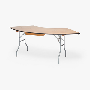6' Serpentine Table rental Los Angeles, CA