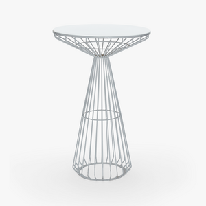 Hawaii, Wire Metal Cocktail Table, White rental Los Angeles, CA