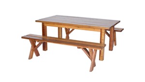 Picnic Table, Natural Wood, 6' x 40" rental Los Angeles, CA