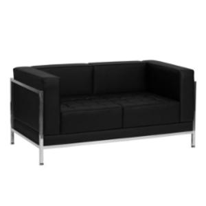 Black Leather Loveseat rental Dallas-Ft. Worth, TX