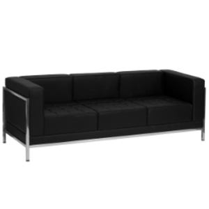 Black Leather Sofa rental Dallas-Ft. Worth, TX