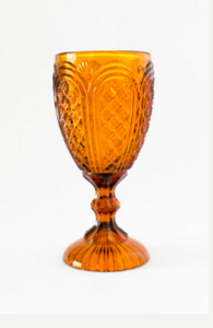 Amber Carousel Goblet rental Dallas-Ft. Worth, TX