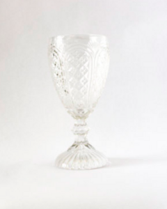 White Carousel Goblet   rental Dallas-Ft. Worth, TX