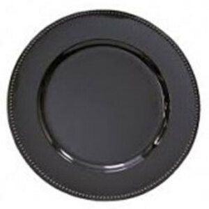 Black Acrylic Charger Plate 13" rental Dallas-Ft. Worth, TX