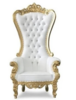 White Throne Chair rental in Dallas-Ft. Worth, TX
