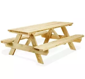 Natural Wood Picnic Table rental Dallas-Ft. Worth, TX