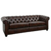 Traditional Brown Leather Sofa rental in Los Angeles, CA