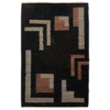 5x8 Black Geo Jute Rug rental in Los Angeles, CA