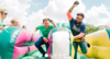 2 Lane Bungee Run Bouncy rental in Los Angeles, CA