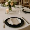 Black Acrylic Charger Plate 13" rental in Los Angeles, CA