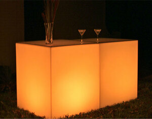 Glow Rectangular Bar rental Los Angeles, CA