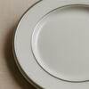 Silver Rim Dinner Plates rental in Los Angeles, CA