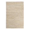 6x9 Gold & Ivory Leather Jute Rug rental in Los Angeles, CA
