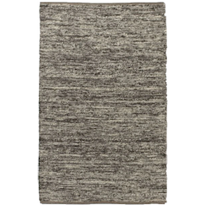 5x8 Charcoal Grey Wool Rug rental New Orleans, LA