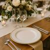 White with Gold Rim Dinner Plate rental in New Orleans, LA