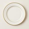 White with Gold Rim Dinner Plate rental in New Orleans, LA