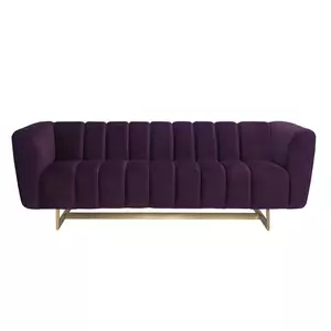 Amethyst Velvet Sofa rental New York, NY