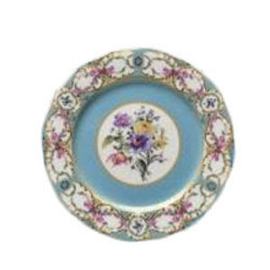 Floral Vintage Blue Dinner Plate  rental Las Vegas, NV