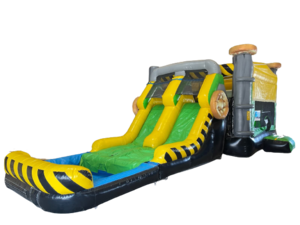 Dual Lane Slide Bounce House Combo rental Austin, TX