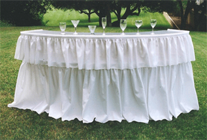 Serpentine Table top bar rental Austin, TX