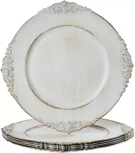 Vintage Acrylic Charger Plate 13" rental Denver, CO