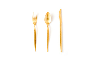 Gold Flatware rental Phoenix, AZ