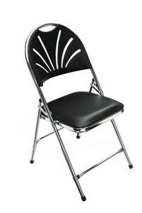 Black Folding Padded Chair rental Austin, TX