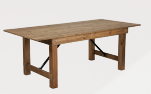Farm Table / Vineyard Table rental Miami-Ft. Lauderdale, FL