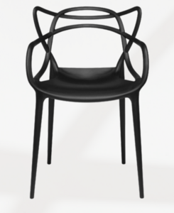 Black Metal Modern Chair rental Miami-Ft. Lauderdale, FL