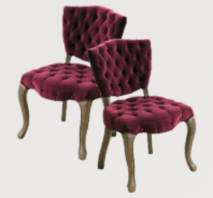 Vintage Plum Accent Chair rental Miami-Ft. Lauderdale, FL
