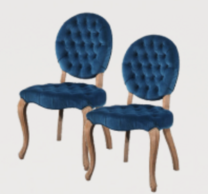Vintage Blue Accent Chairs rental Miami-Ft. Lauderdale, FL