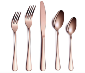 Rose Gold Flatware rental Denver, CO