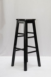 Black Wood Barstool rental Los Angeles, CA