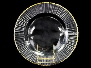 Glass W Gold Rim Charger rental Philadelphia, PA