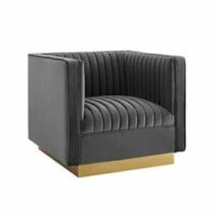 Tufted Velvet Arm Chair rental Philadelphia, PA