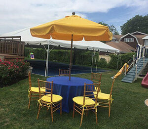 Umbrella W/ 48" Table rental Philadelphia, PA