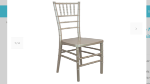 Champagne Chiavari Chair rental Denver, CO