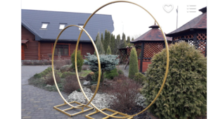 Large Gold Circle Arch rental Denver, CO