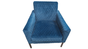 Blue Accent Chair rental Denver, CO