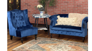 Blue Furniture Set rental Denver, CO
