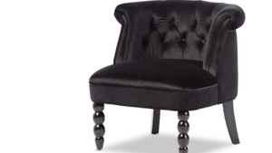 Black Velvet Lounge Chair rental Denver, CO