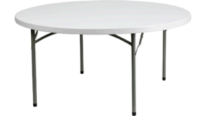 60" Round Plastic Table rental Philadelphia, PA