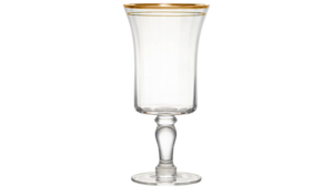 Gold Rimmed Water Glass rental Denver, CO