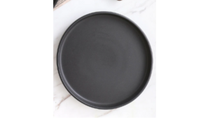 Black Textured Salad Plate rental Denver, CO