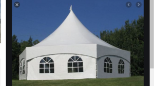 34' x 40' Hexagon Marquee Tent rental Denver, CO
