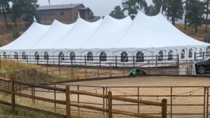 60' x 100' Pole Tent rental Denver, CO
