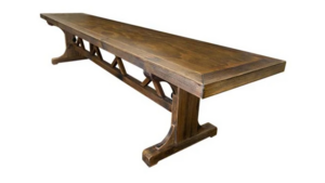 Wooden Rustic Bench rental Denver, CO