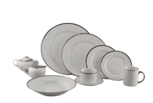 Platinum Rimmed Dinnerware rental Chicago, IL
