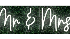 Mr. and Mrs.Neon Sign  rental Denver, CO